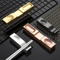 Creative Stainless Steel Tableware Set for Home Use Custom Logo Three-Purpose Chopsticks Spoon Holder for Hotels Restaurants