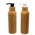 Eco Friendly 120ml Bamboo Lotion Pump Bottle Shampoo Shower Gel Dispenser Bamboo Wood Lid Cosmetic Emulsion Lotion Cream Bottles
