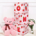 Onederful 27 cm Square Paper Box Strawberry Themed Birthday Balloon Box 1st Birthday Party Supplies Girl/Miss Printed