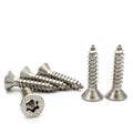 Stainless Steel 304 Flat Star Torx Hex Socket Countersunk Head Self Tapping Screws
