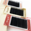 Wholesale Cashmere Individual Eyelash Extension Vendor Premium Velvet Korean PBT Volume Lash Extension Trays With Custom Logo