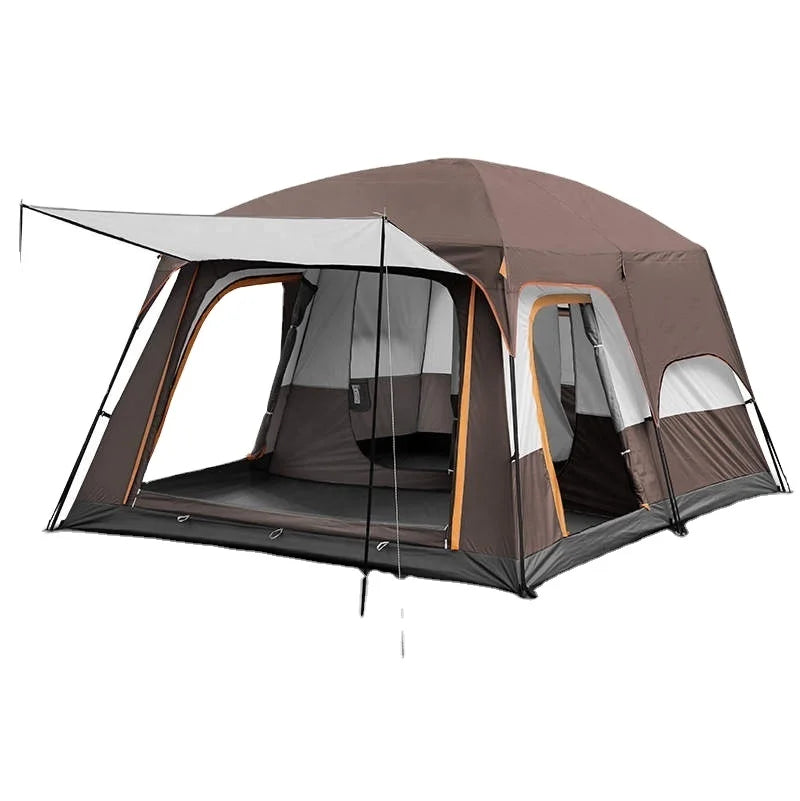 Wholesale Two Bedroom Overland Camping Tent for Large Families 12 Persons Automatic Double Layers Oxford Fabric for Hiking