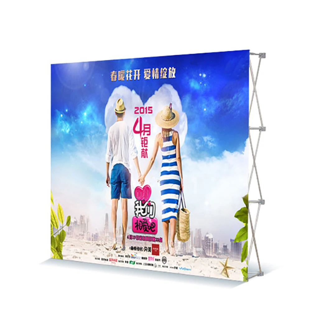 FEAMONT Printed Pop Booth Portable Custom Fabric Backdrop Sports Advertising Trade Show Exhibition Wall Display Stands Banner