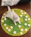 USMILEPET New Design Cat Scratch Pad Flower Bush Sisal Carpet Scratch Wear-resistant Cat Scratching Pad Without Dusting