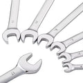 Dual-Purpose Quick-Release Mirror Wrench Ratchet Plum Opening Auto Repair Hardware Tools with Screw Driver OEM Customizable
