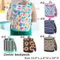 Outdoor Portable Waterproof Backpack Leopard Shoulder Insulated Picnic Bag Men's and Women's Cooler Bag Fashion Storage Bag