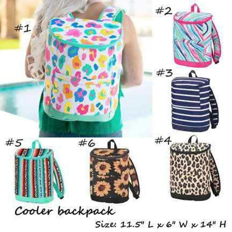 Outdoor Portable Waterproof Backpack Leopard Shoulder Insulated Picnic Bag Men's and Women's Cooler Bag Fashion Storage Bag