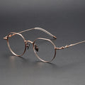 Pure Titanium Eye Glass Optimal Degree Retro Round Hexagonal Eyeglasses Prescription Glasses Optical Frames Women Designer