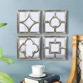 40x40cm S4 European-Style Retro Decorative Mirror Porch Art Corridor Restaurant Combination Background Wall Hanging Dropshipping
