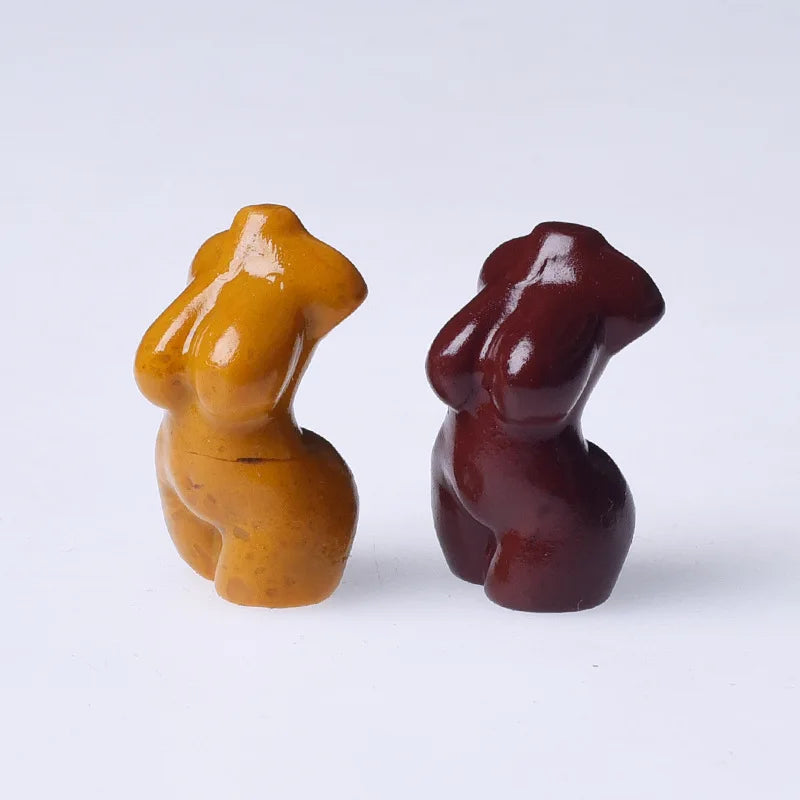 DIY Wholesale Crystal Crafts Mookaite Jasper Female Mannequin Torso Goddess Crystal Carving Carfts