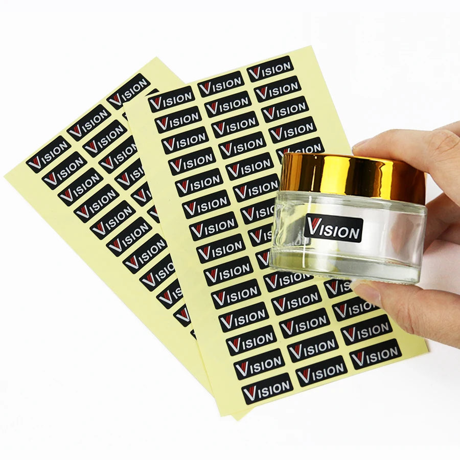 Custom Design Waterproof Sticker Roll Packaging Label Printing Vinyl Logo Sticker Rolls for Cosmetic Bottle