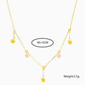 Fashion Zircon Five-pointed Star Necklace 18K Gold Non-fading Jewelry Ins Wind Niche Design Women's Zirconia Chain Necklace