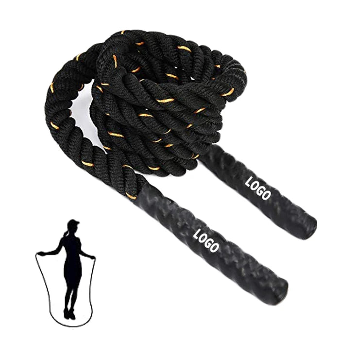 Thick Heavy 3LB Adult Workout Training Exercise Skipping Battle Jump Rope