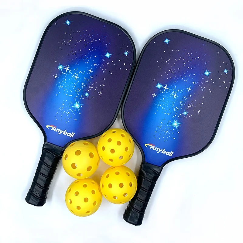 Premium Quality Carbon Graphite Pickleball Paddle Set Carbon Fiber Pickleball Paddle and Ball and Cover Bag Set