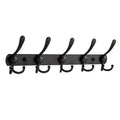 Decorative Heavy Duty Modern Stainless Steel Coat Hook Rail for Kitchen Bathroom Bedroom Wall Hangers with 5 Hooks