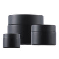 Luxury 30ml 50g 60ml 100ml Cosmetics Face Cream Glass Jars Matte Black Glass Jar for Skin Care