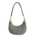 Custom Ladies Purse Armpit Bag Geometric Half Moon Pu Leather Shoulder Messenger Bag Women Tote Handbags With Printed logo