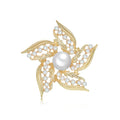 DR954 Fashion Flower Brooch Women Gold Brooch Jewelry Wholesale