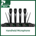 Paulkitson MK508 Professional 4-Channel UHF 610MHZ-670MHZ Wireless Microphone Conference Handheld Lapel Microphone Customizable