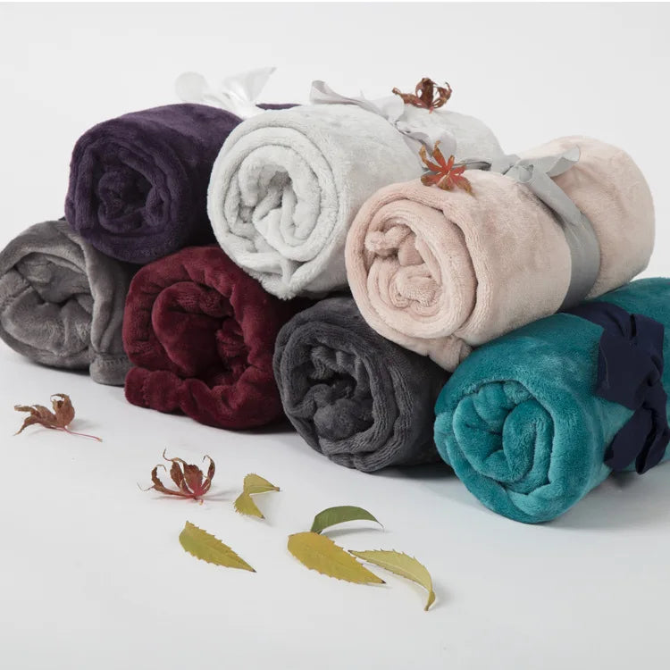Aoyatex Custom Designed Fleece Blanket Thick Microfiber Plush Flannel Character Festival Couch Throws Blankets