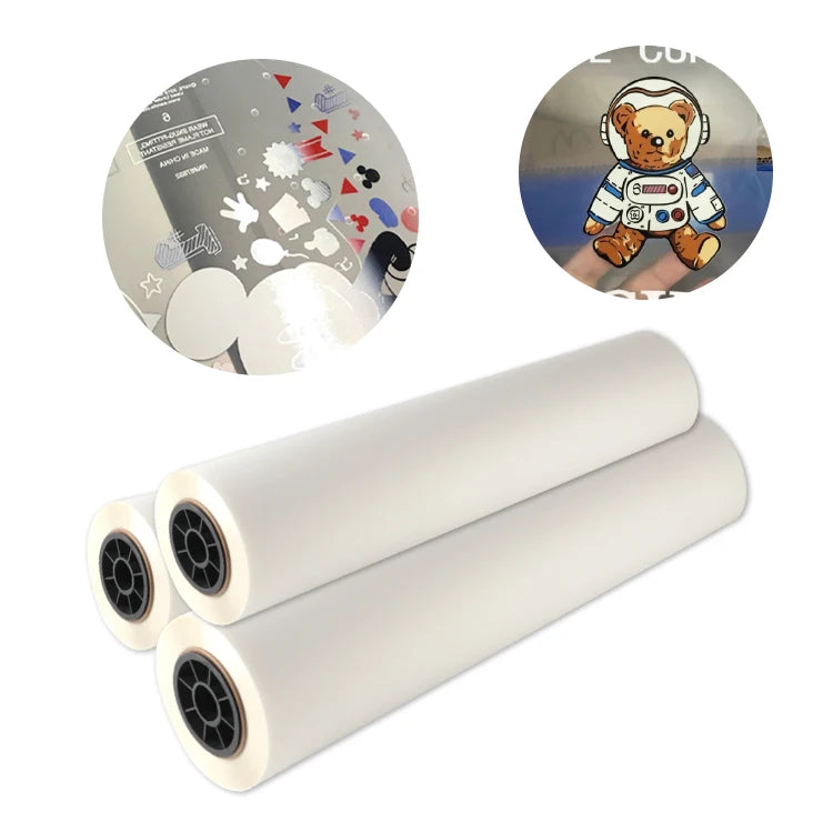 Hot Peel Single Double Matte 60cm X 100 m 60*100 33 * 100m 13 in 24 Inch Transfer DTF Dual Side PET Film Roll for DTF Printer