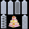 High Quality Plastic Spray Floral Templates Cake Decorating Stencils Mold Side Baking Mesh Stencil