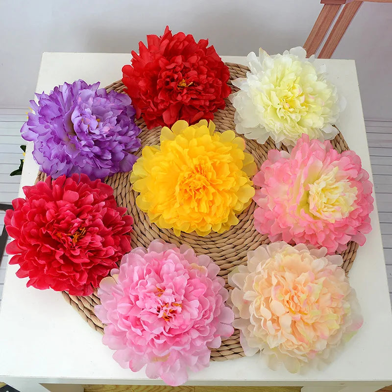 Hot Sale 20cm Giant Peony Head Dutch Peony Wedding Background Decoration Flower Head