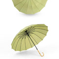 Sun Rain Umbrella with Bamboo Handle Supplier Japanese Bamboo Windproof Umbrella