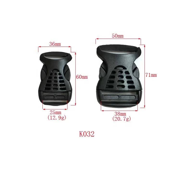 Wholesale 1 Inch 1.5 Inch Professional Style Plastic Slide Buckle Side Release Made of POM for Bags and Parts Accessories