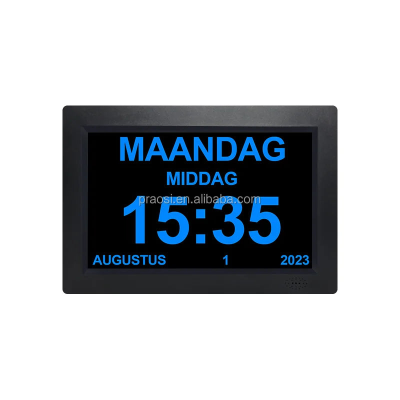 2024 New Design Table Timer 25 Alarms Prayer Clock Digital Calendar Day Clock 7 8 10 12 13 14 15 Inch