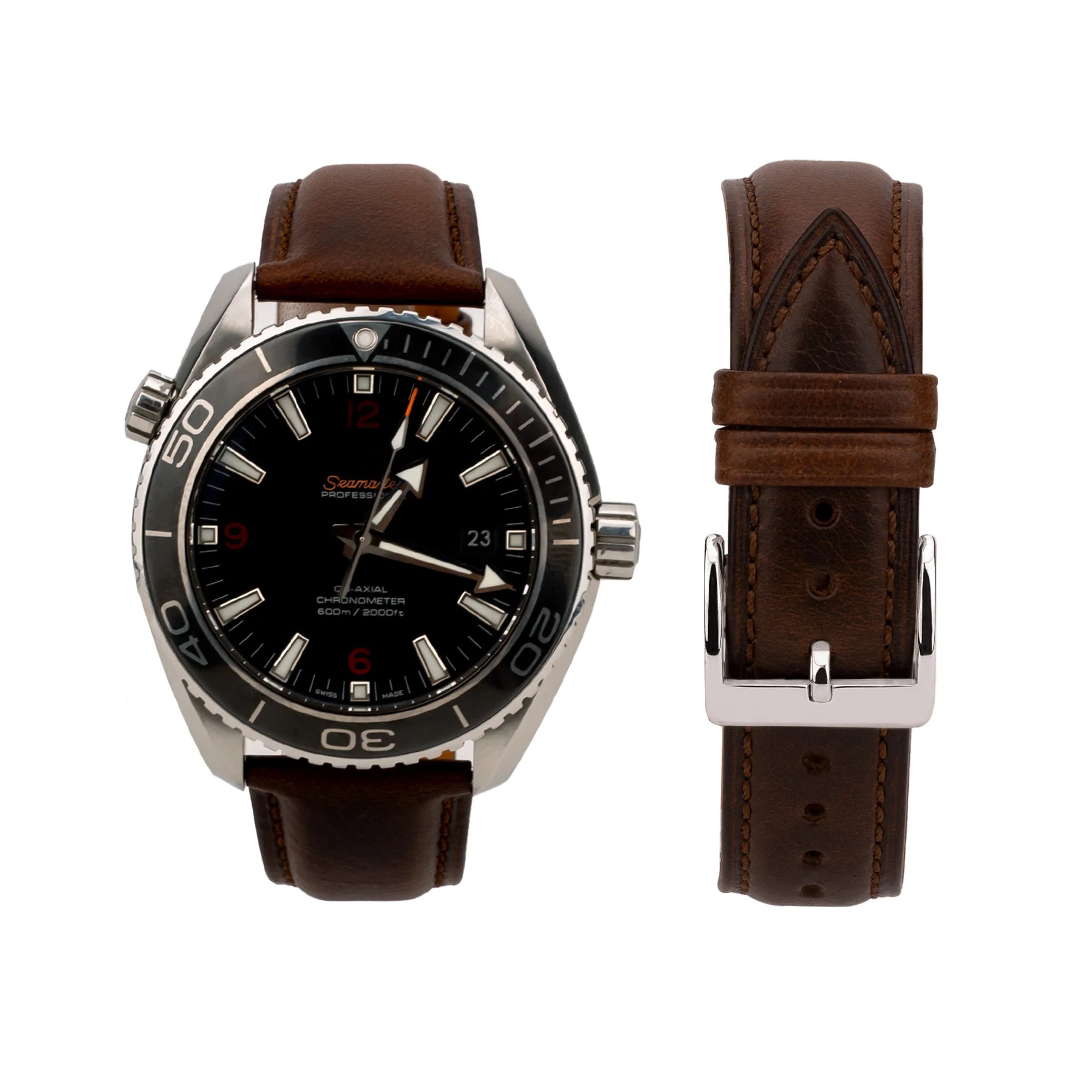 HQ Watch Band Steel Sport Unique Soft Cowhide Classic Durable Flexible Leather Smooth Adjustable Vintage Leather Watch Strap