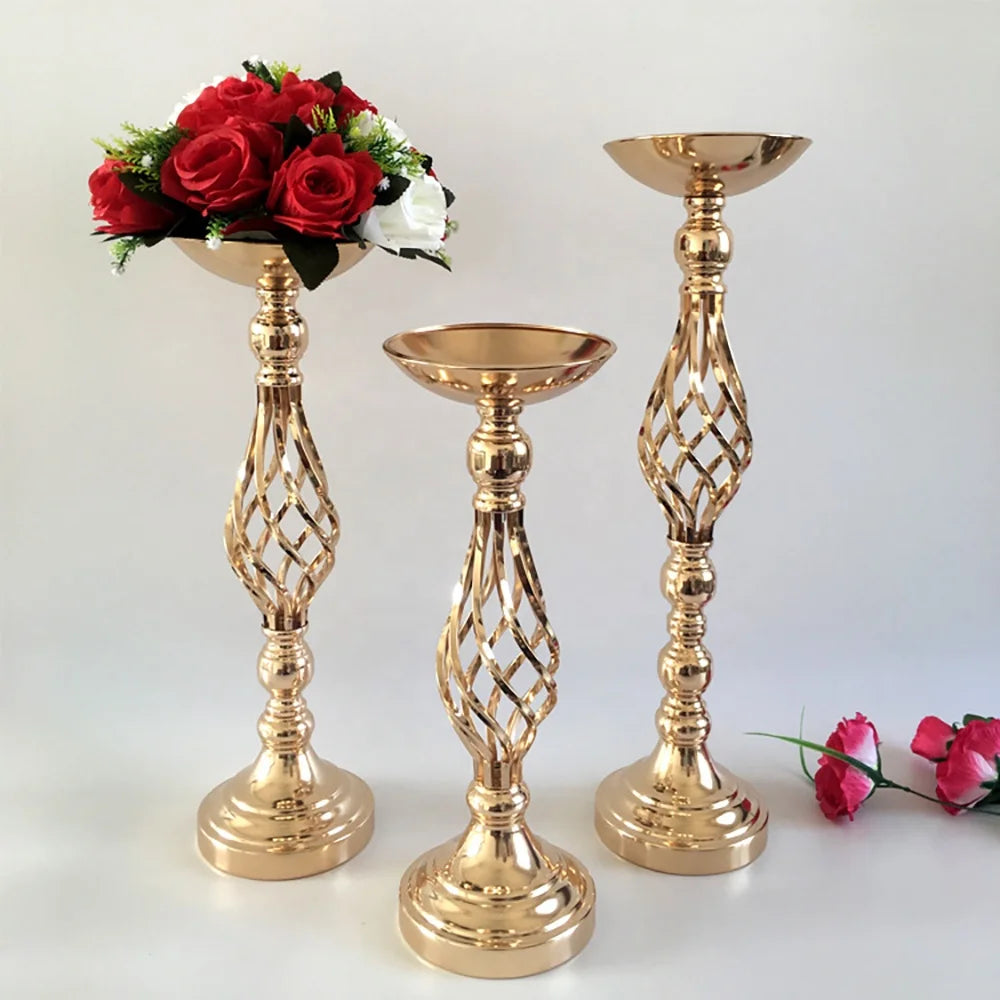 2026 Wholesale Gold Metal Candle Holder for Decoration