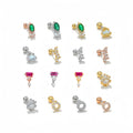 New Fashion Korean Simple Ear Bone Stud 18K Gold Plated Brass Ear Bone Stud Wholesale Geometric Ear Piercing Earrings for Women