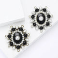 Vintage Cheap Clothing Accessories Badge Pins Alloy Enamel Pearl Brooch Pin for Women Dress Wedding Banquet Party