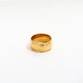 Non Tarnish & Waterproof Joolim Chunky Plain 18k Gold Plated Stainless Steel Rings for Women Trendy Jewelry