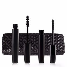 3D Fiber Lash Mascara Set Black Waterproof 3D Natural Fiber Eyelash Extension Mascara