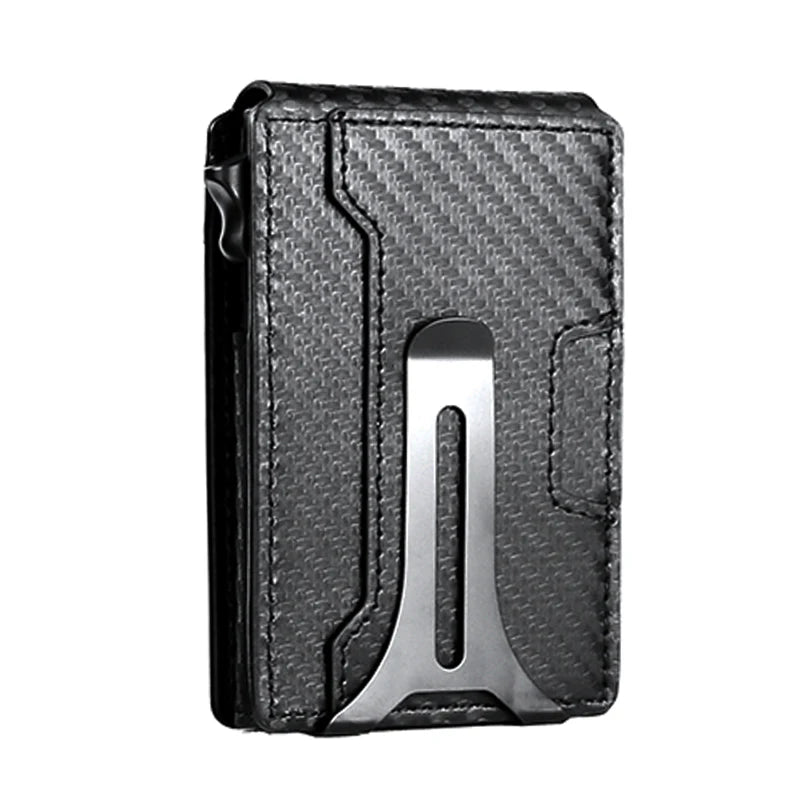 USA Delivered Duty Paid DDP Pop up Luxury Minimalist Leather Card Holders Money Clip Wallet for Men