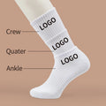 Custom Logo Adult Size Crew Socks Summer Ankle-Length Socks With Knitted Techniques and Digital Print Spring Autumn Colors