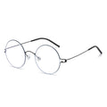 Retro Round Screwless Spectacles Glasses Frames Men  Brand Designer Handmade Frame Eyeglasses