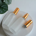 Wholesale 15ml 30ml 50ml 100ml Matte Frosted Glass Essential Oil Fine Mister Room Home Spray Bottle in Gold Spray Pump