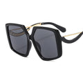 3918 Metal square Women's Sunglasses Uv400 Brand Candy Color Fashion Large Frame square Sunglasses