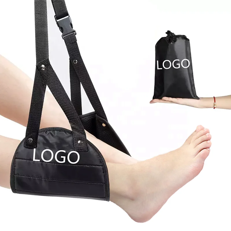 Airplane Travel Footrest Flight Carry-On Feet Hammock Adjustable Height Foot Hammock Airplane Travel Accessories 2026