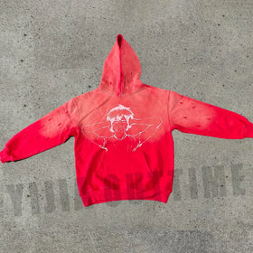 Custom Vintage Hoodie and Sweatpants Jogger Hoodie Set Men Screen Printing Dtg Sweat Suit Sunfaded Acid Wash Men Tracksuit