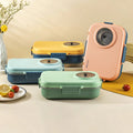 2023 Custom Stainless Steel Bento Lunch Box School Children 4-6 Compartment Leakproof Thermal BPA Free Eco-Safe Food Storage