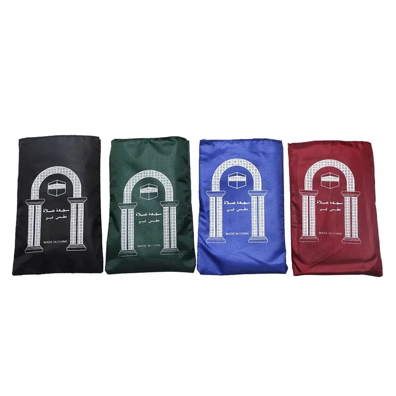 Professional Manufacturer's Foldable Muslim Prayer Mat-Machine Made Polyester Travel Size Abstract Design Pantone Color