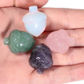 Mini Pine Cones Home Crystal Decor 1 Inch Handcarved Statue Crystals Rose Quartz Healing Stones Figurine