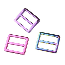 25mm Slide Adjusters Metal Buckle Strap Tri-glide Slider Hook