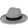 SH-1066 Classic Unisex Wide Brim Vintage Character Wool Flat Felt Fedora Hat for Fishing Outdoor Business Casual Four Seasons