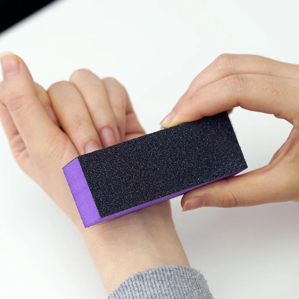 Factory Price 3 Way Rectangular Nail Buffering Files Mini Nail Buffer Block Sponge Block for Nail Tools