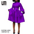 Liu Ming African Elegant New Products Luxury Design Women Clothing Birthday Party Lantern Sleeve Plus Size Dress